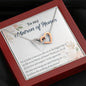 I'm So Lucky to Have You as My Matron of Honor-Hearts Necklace (mahogany box)