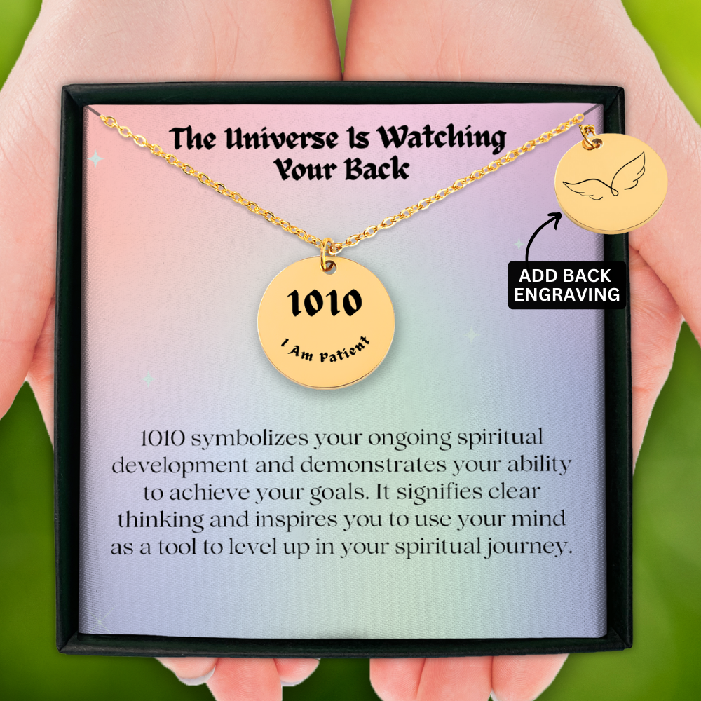 1010 Angel Number Necklace-"Uplevel Your Spirituality" Coin Necklace