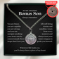 Personalized Compass Necklace for Bonus Son
