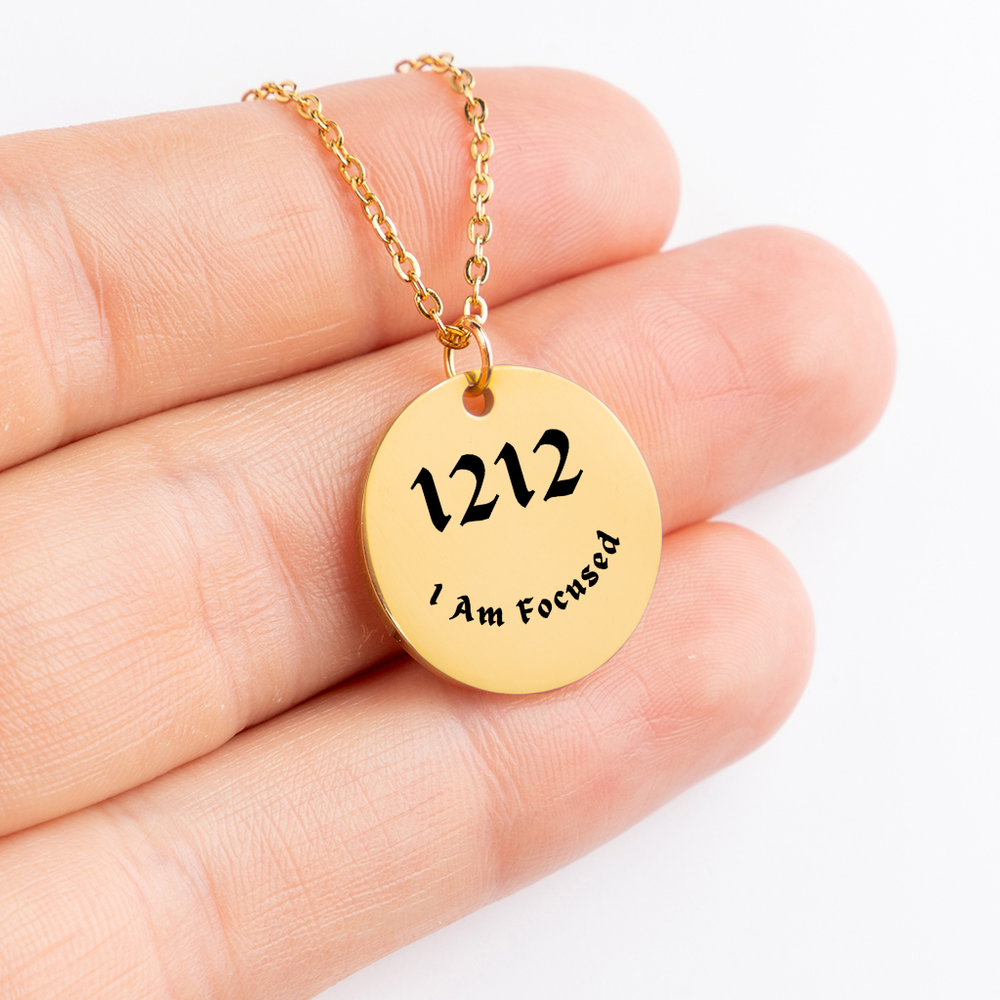 1212 Angel Number Necklace-"Transform Your Reality" Coin Necklace