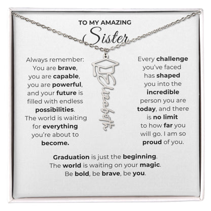 Personalized Sister Graduation Gift-So Proud of You