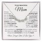 Lucky You Are My Mom-Magnetic Hearts Necklace