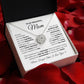 Lucky You Are My Mom-Magnetic Hearts Necklace