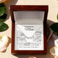 Lucky You Are My Mom-Magnetic Hearts Necklace