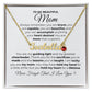 You Are My Guiding Light- Mom Necklace with Birthstone