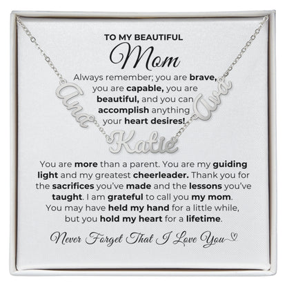 You Are My Guiding Light-Mom Multiple Names Necklace