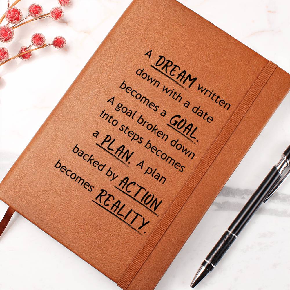 Motivational and Inspirational Graphic Journal-From Dream to Reality