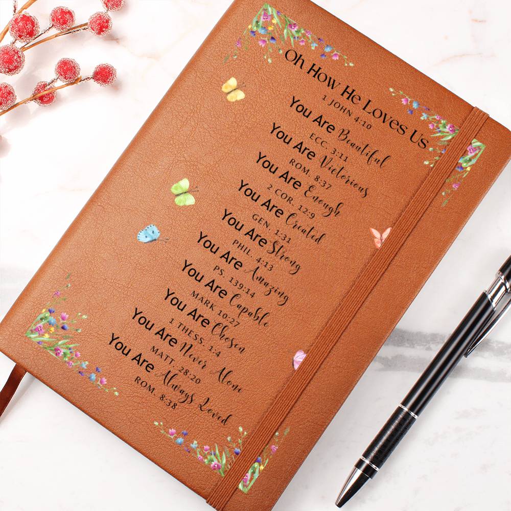 "Oh How He Loves Us" Color Lined Graphic Journal