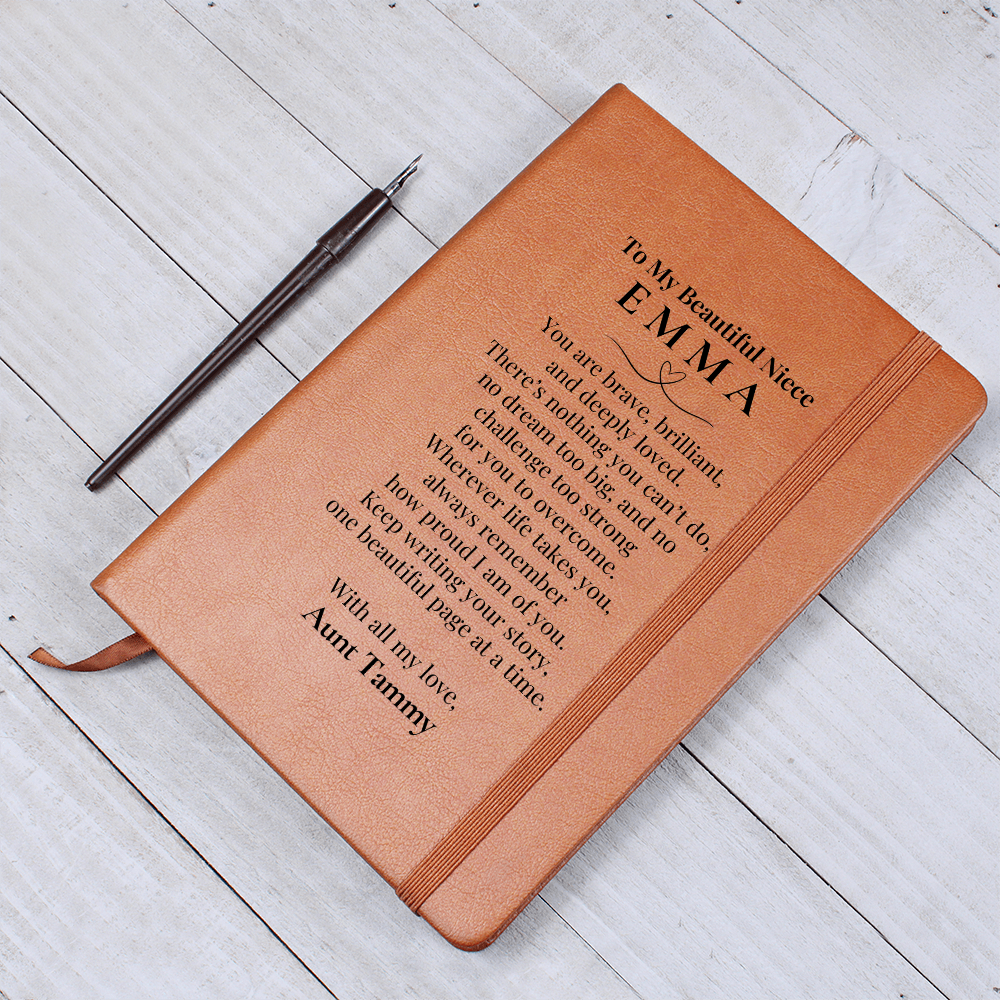 To My Niece Journal – Inspirational Gift for Niece from Aunt or Uncle