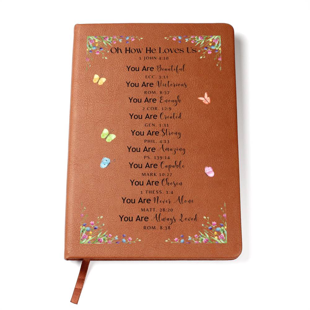 "Oh How He Loves Us" Color Lined Graphic Journal