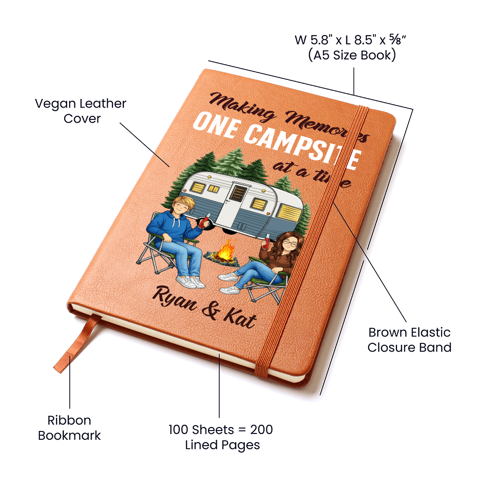 Making Memories One Campsite at a Time – Personalized Camping Journal