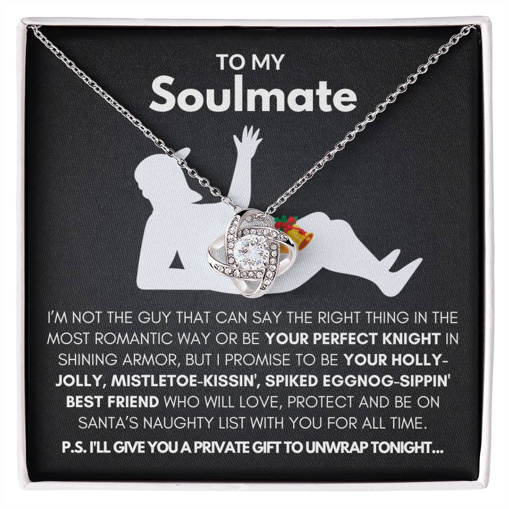 To My Soulmate-"My Promise to You" Love Knot Necklace