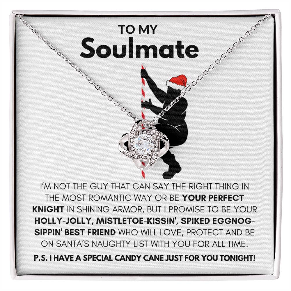 To My Soulmate-"My Love For You" Love Knot Necklace