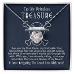 "You Are My Treasure" Love Knot Necklace