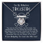 "You Are My Treasure" Love Knot Necklace