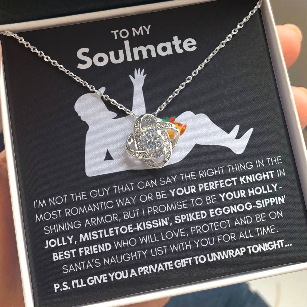 To My Soulmate-"My Promise to You" Love Knot Necklace