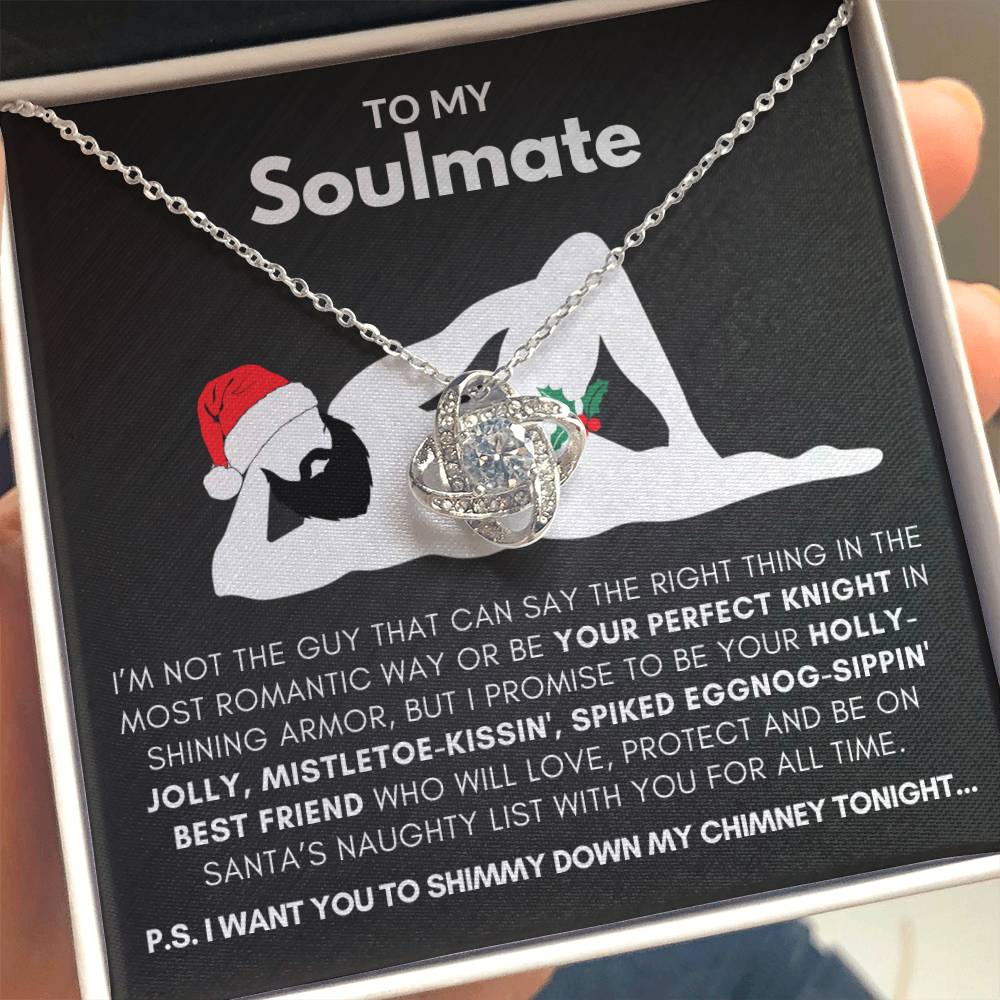 To My Soulmate-"My Promise" Love Knot Necklace