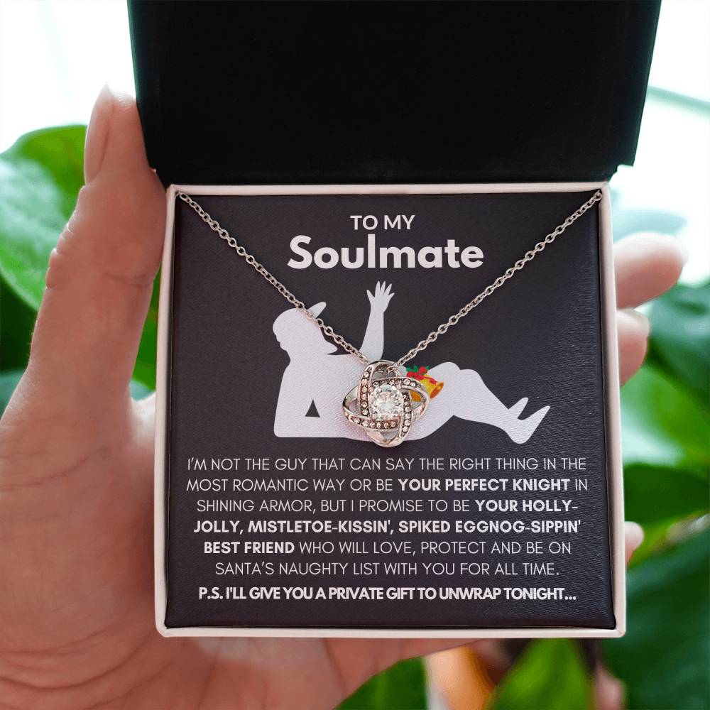 To My Soulmate-"My Promise to You" Love Knot Necklace