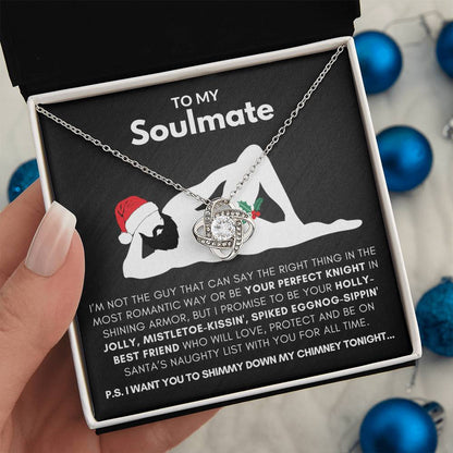 To My Soulmate-"My Promise" Love Knot Necklace