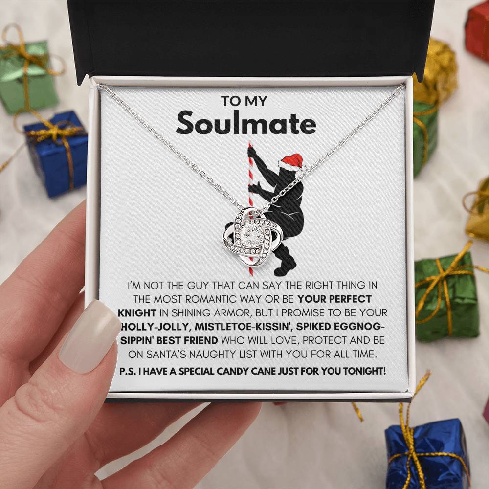 To My Soulmate-"My Love For You" Love Knot Necklace