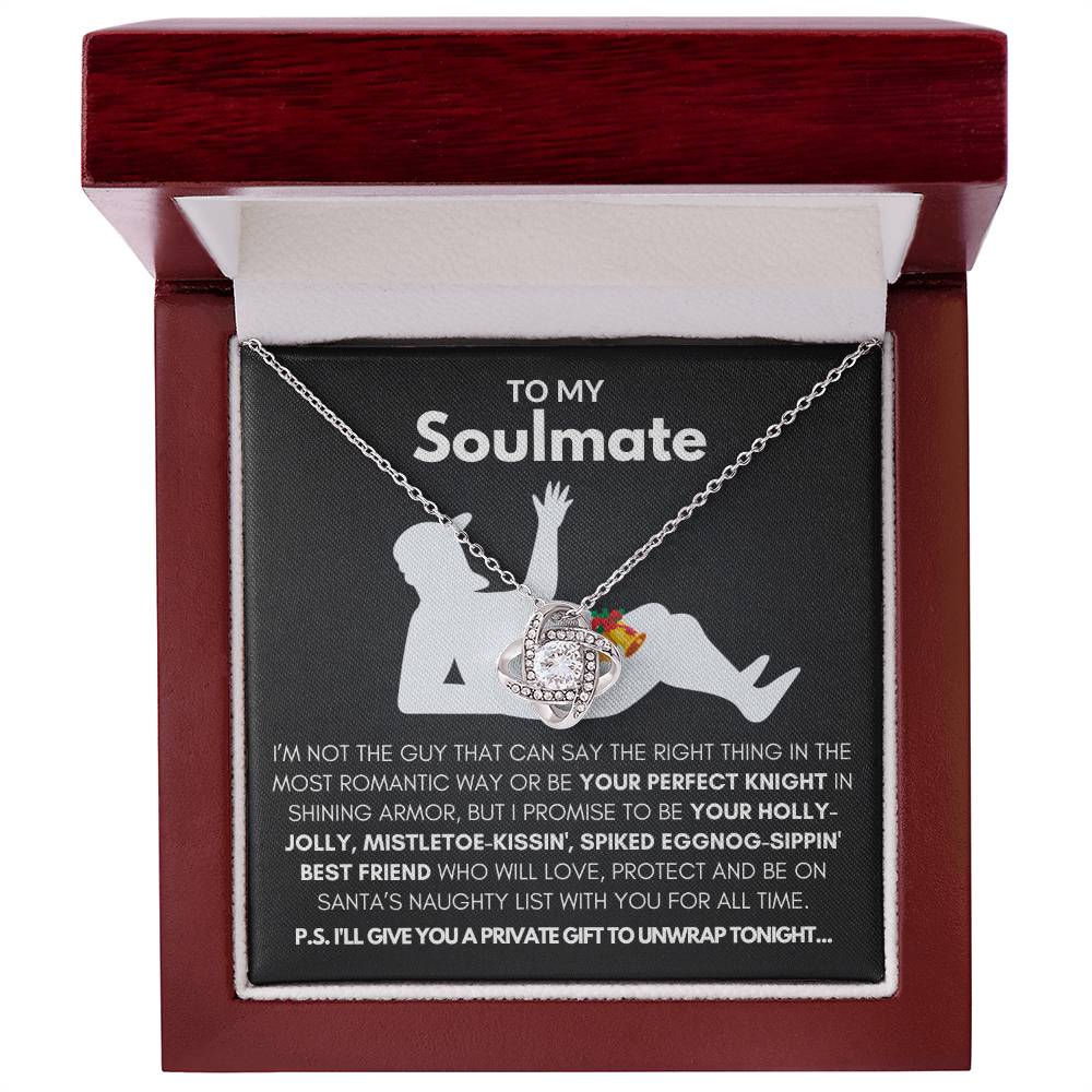 To My Soulmate-"My Promise to You" Love Knot Necklace