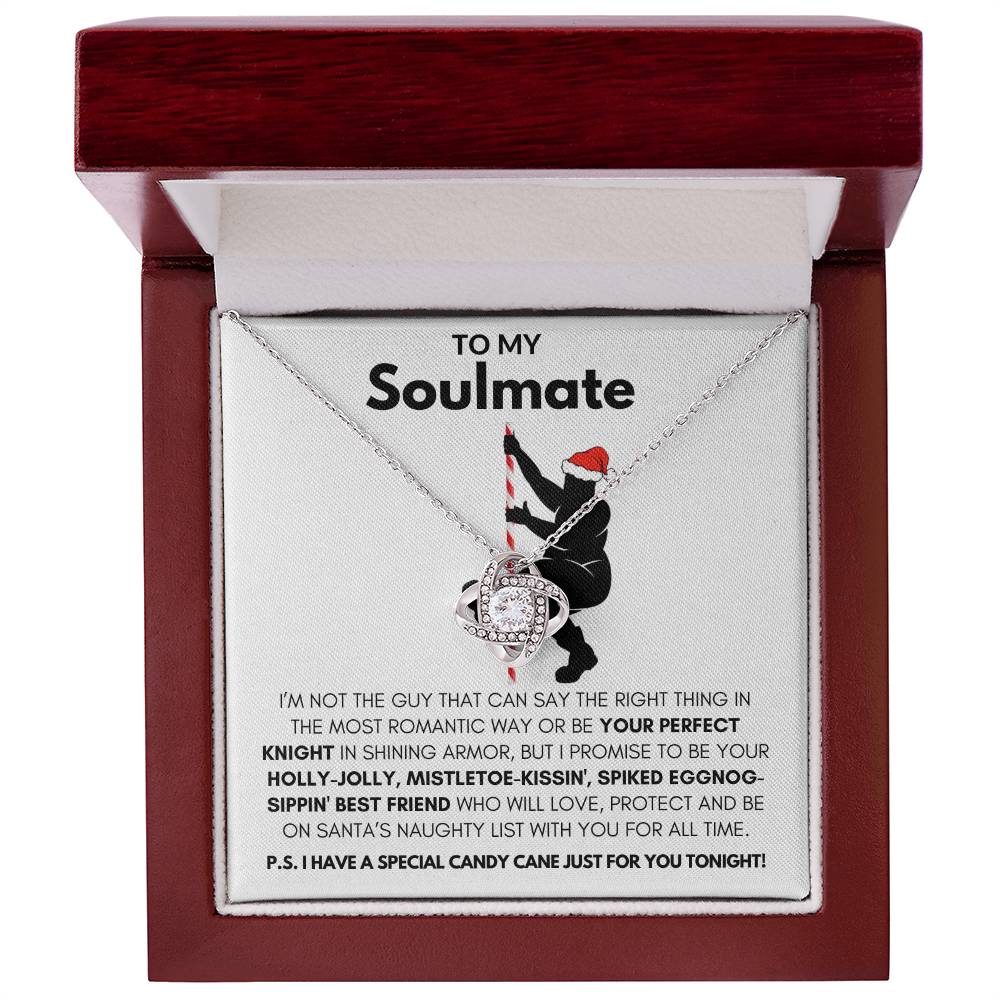 To My Soulmate-"My Love For You" Love Knot Necklace