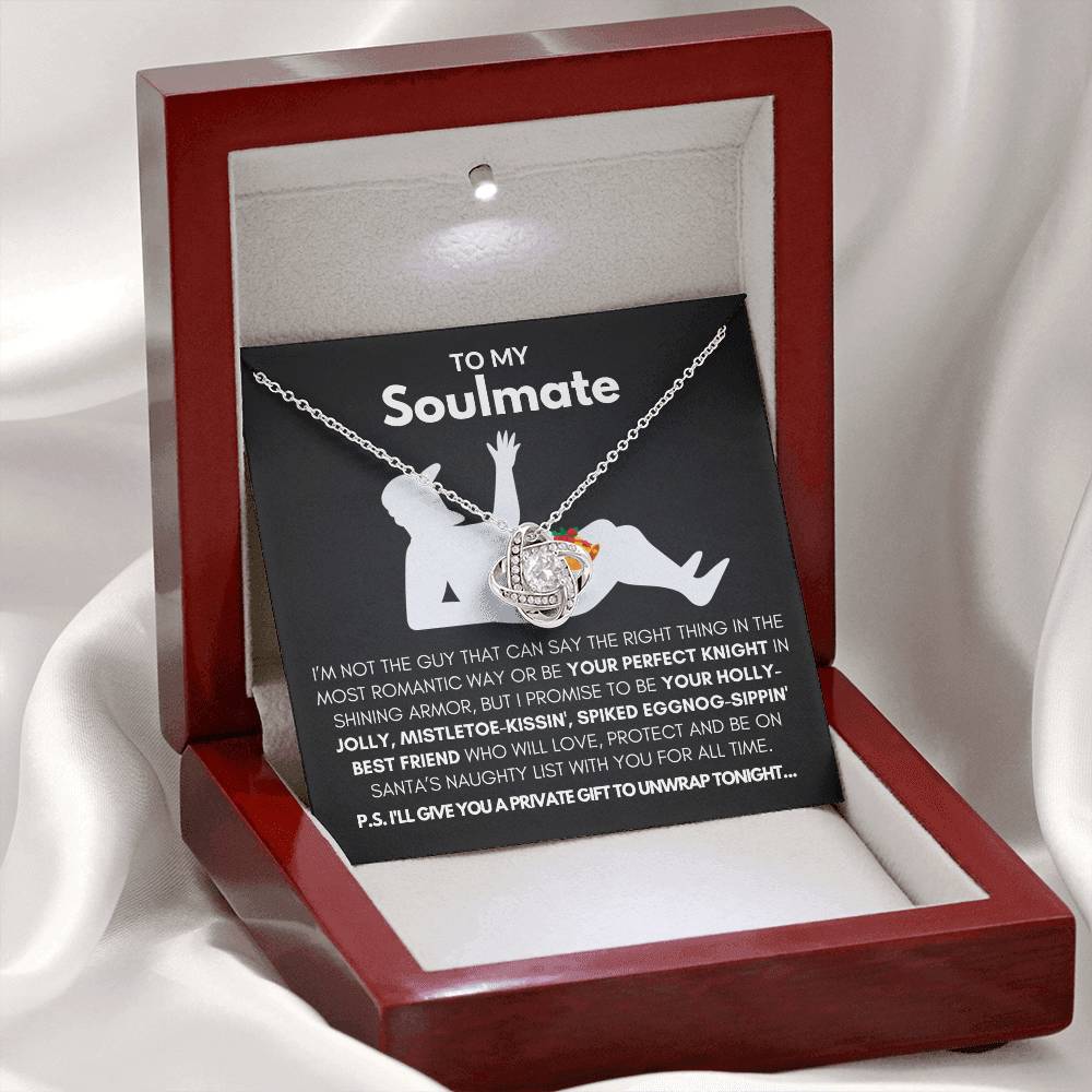 To My Soulmate-"My Promise to You" Love Knot Necklace