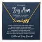 To The Best Dog Mom-Paw Print Necklace