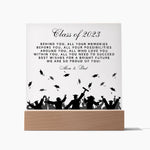 Class of 2023-Mom & Dad-Square Plaque