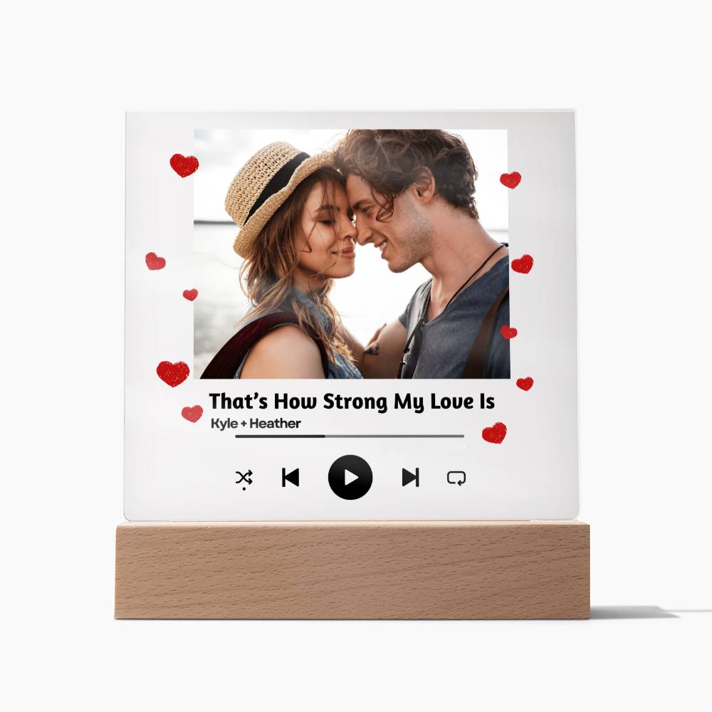 Personalized Couple Song Plaque