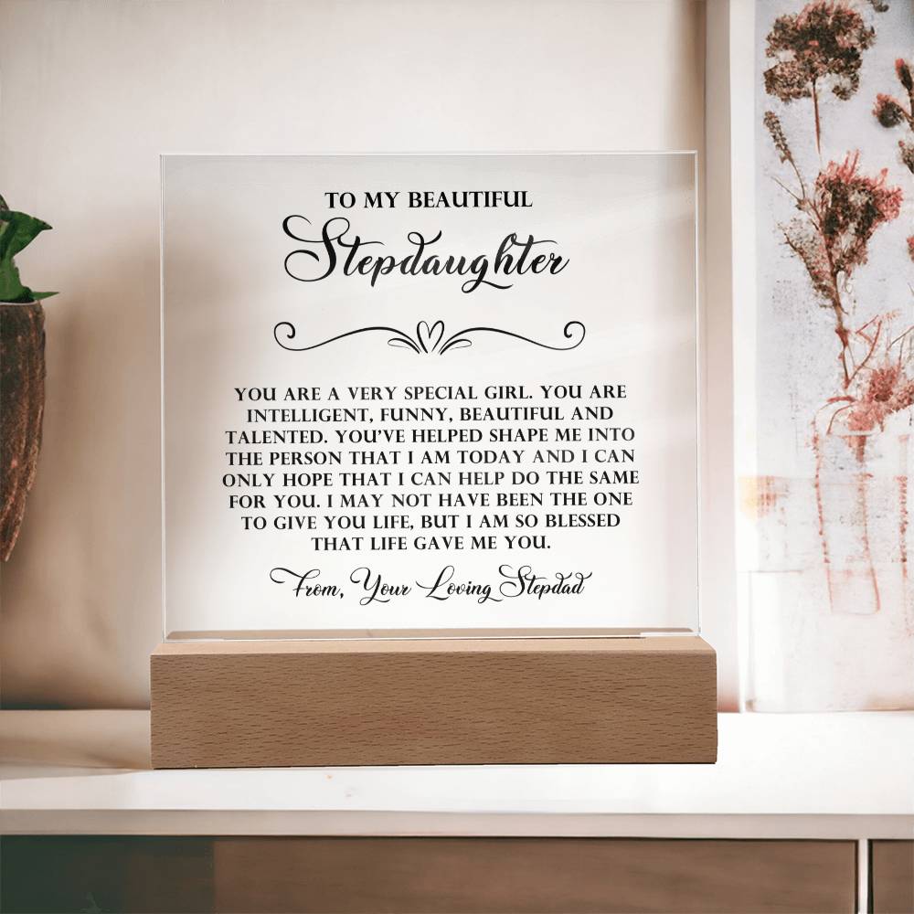 To My Beautiful Stepdaughter-"You Are Special" Plaque