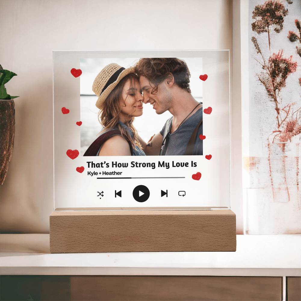 Personalized Couple Song Plaque