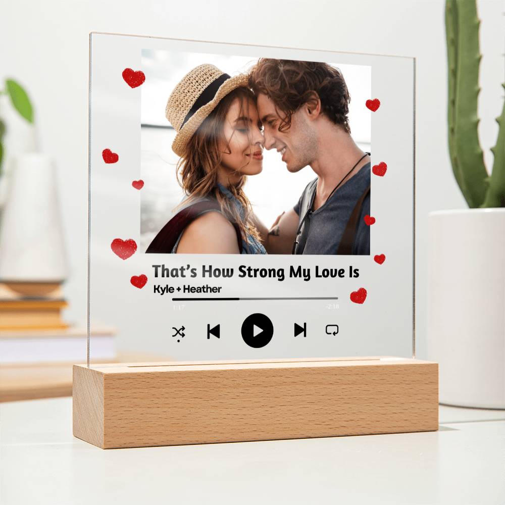 Personalized Couple Song Plaque