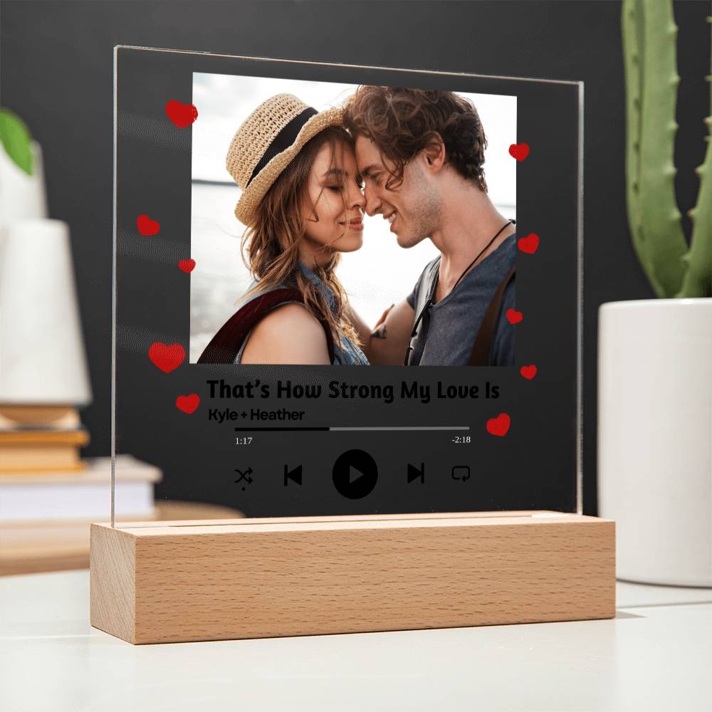 Personalized Couple Song Plaque