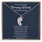 Mommy of Twins-Baby Feet Necklace