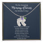 Mommy of Twins-Baby Feet Necklace