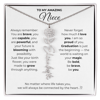 Personalized Niece Graduation Gift from Aunt or Uncle