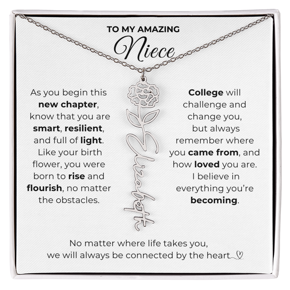 Personalized Niece College Gift from Aunt or Uncle