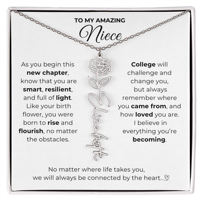 Personalized Niece College Gift from Aunt or Uncle