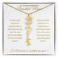 To My Boyfriend's Beautiful Mom-"A Queen" Birth Month Name Necklace