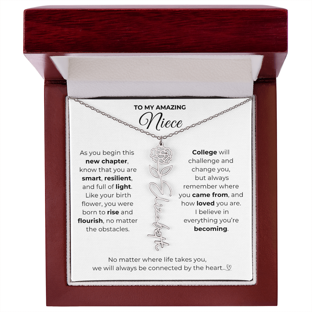 Personalized Niece College Gift from Aunt or Uncle