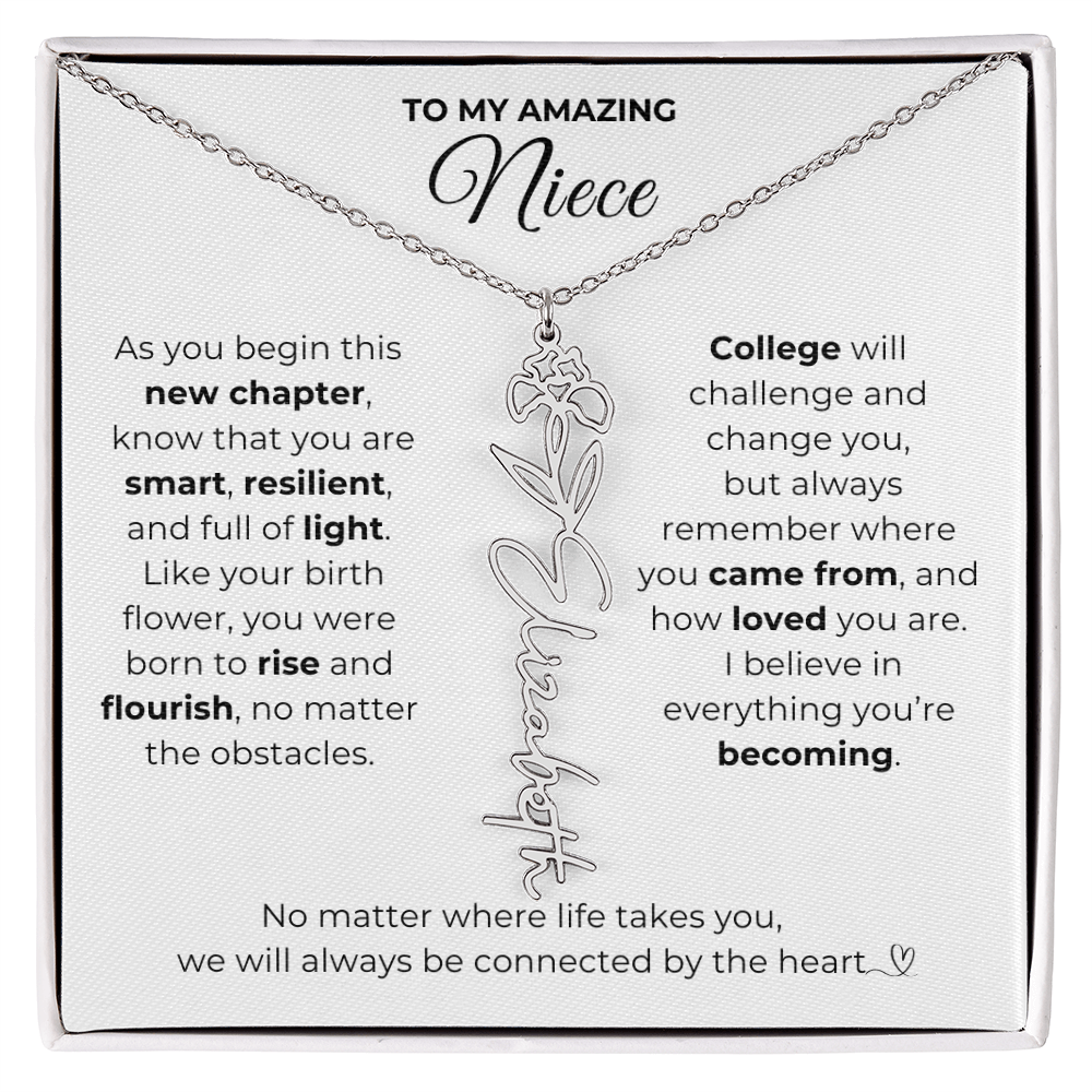 Personalized Niece College Gift from Aunt or Uncle
