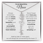 Personalized Name Necklace with Birth Flower For Niece-Be Your Amazing Self