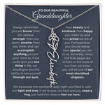 To My Beautiful Granddaughter-"Always Remember" Birth Month Name Necklace