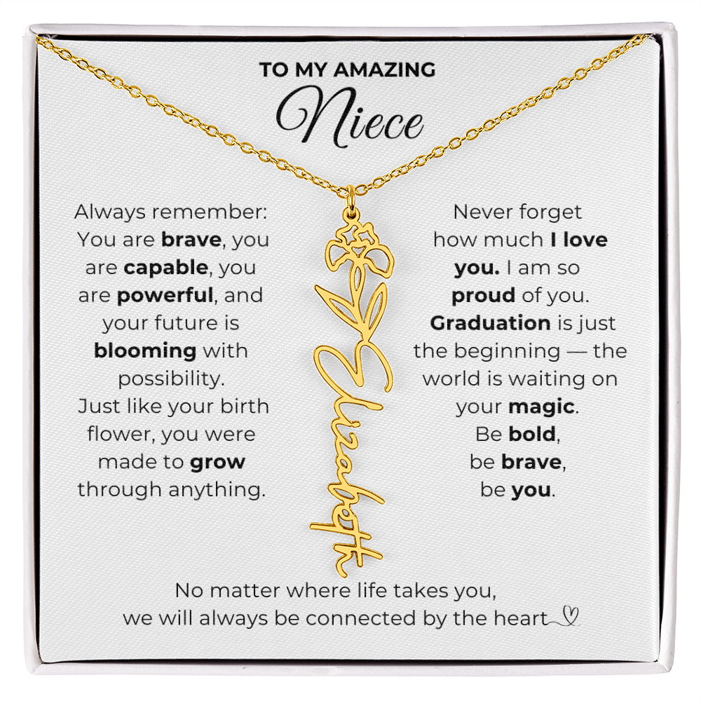 Personalized Niece Graduation Gift from Aunt or Uncle