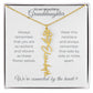 To My Beautiful Granddaughter-"Vibrant and Resilient" Birth Month Name Necklace