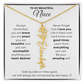Personalized Name Necklace with Birth Flower For Niece-Be Your Amazing Self