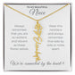 To My Beautiful Niece-"Vibrant Flower" Birth Month Name Necklace