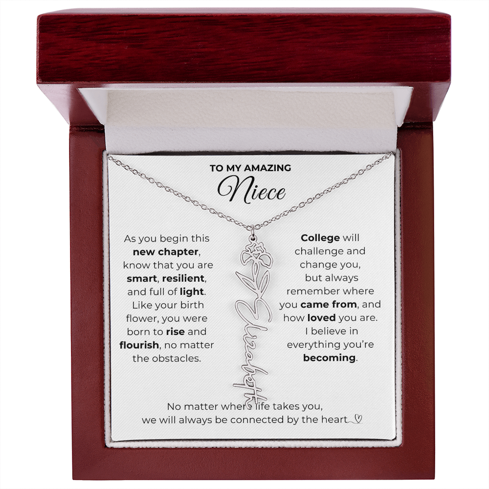 Personalized Niece College Gift from Aunt or Uncle