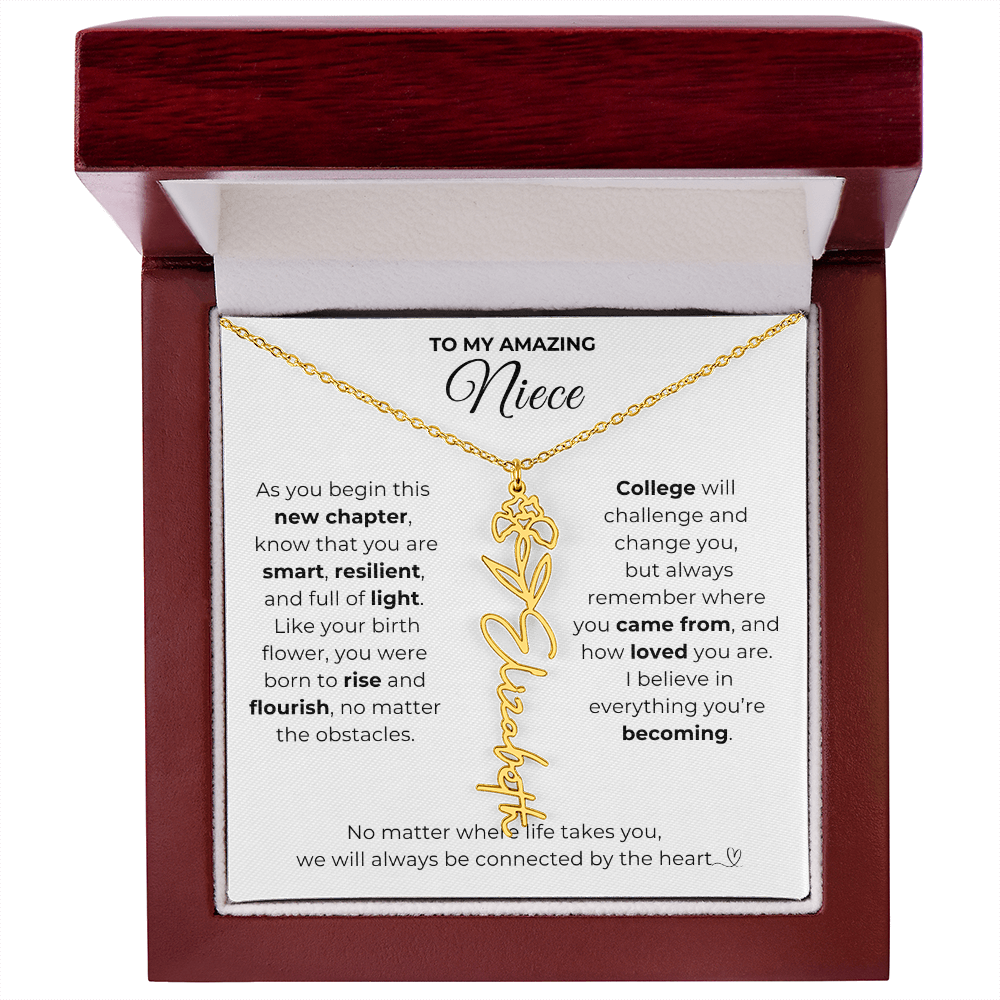 Personalized Niece College Gift from Aunt or Uncle